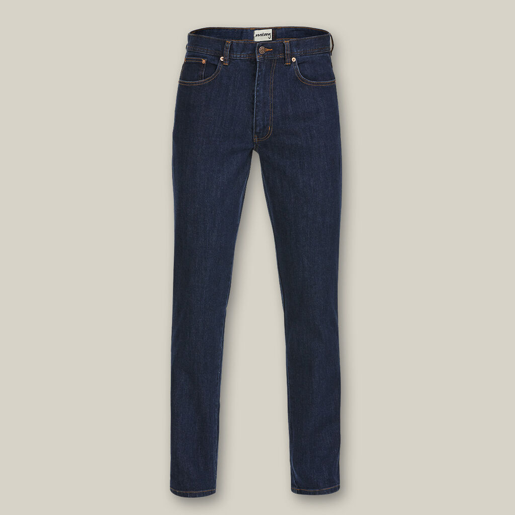 Hard Yakka Indigo Mustang Regular Fit Stretch Work Jeans